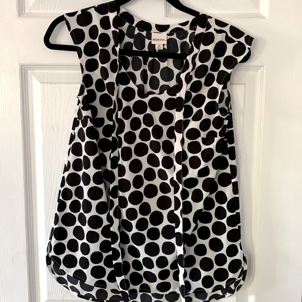 Merona polka dot blouse